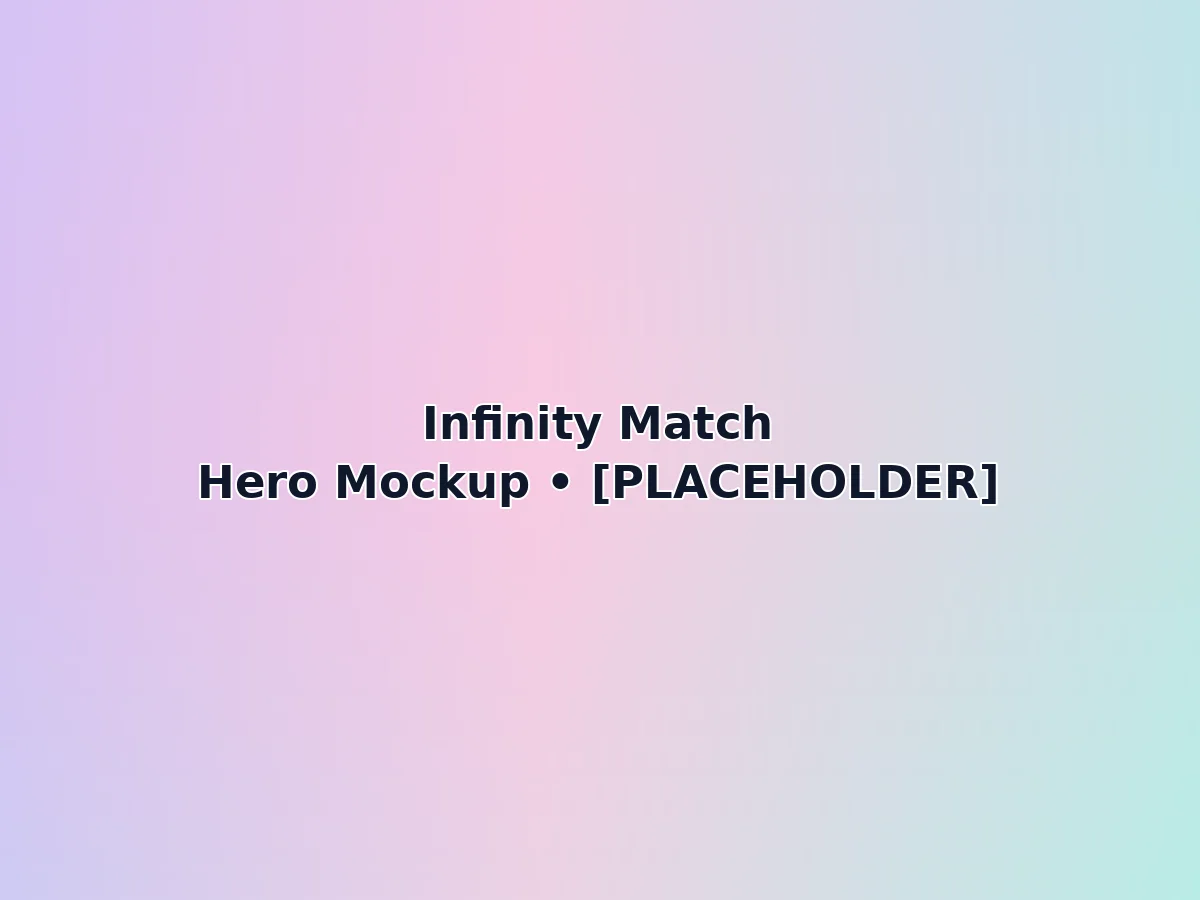 [PLACEHOLDER] Infinity Match app mockup